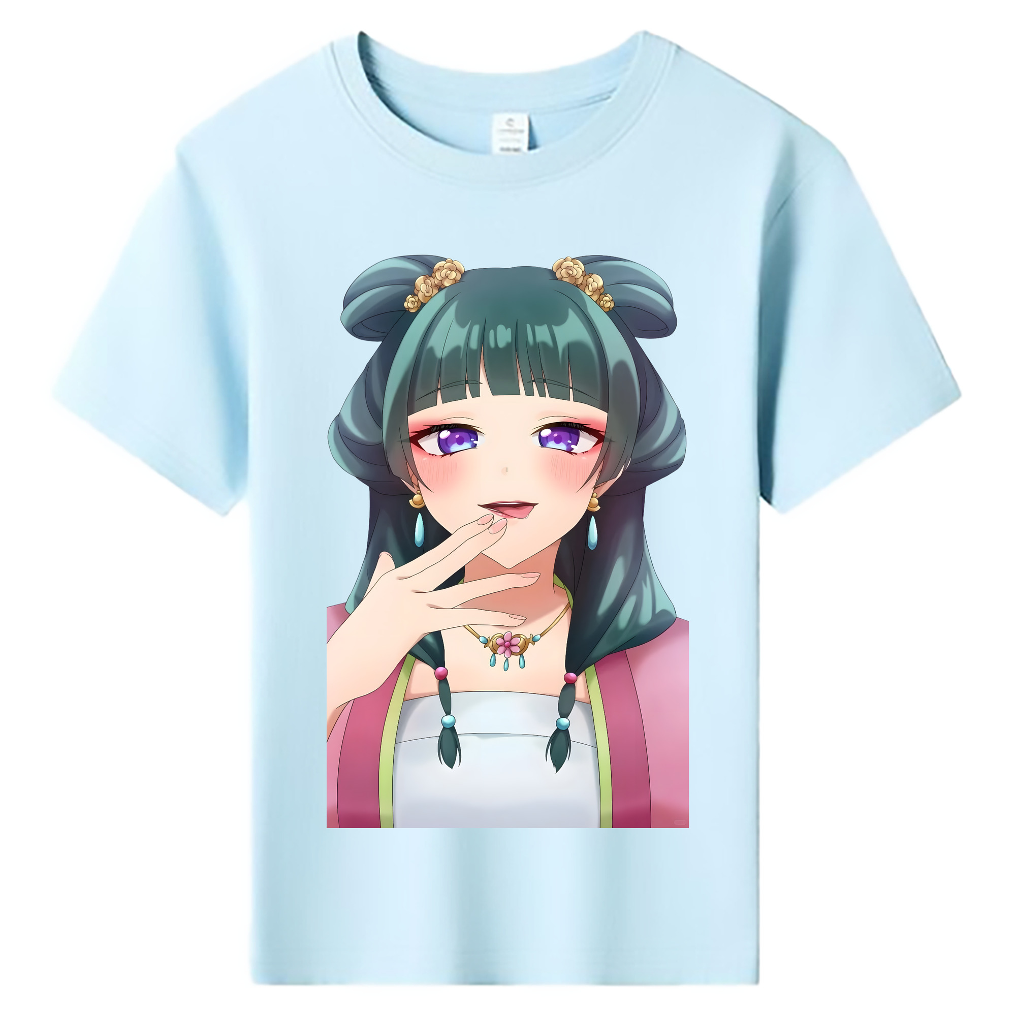 （画像用） 薬屋のひとりごと The Apothecary Diaries 綿100％キッズTシャツ（フロントプリント）